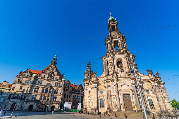 Cathedral of the Holy Trinity and George Gate in Dresden, Germany