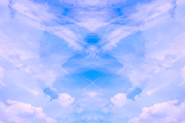 the region of the atmosphere and outer space seen from the earth