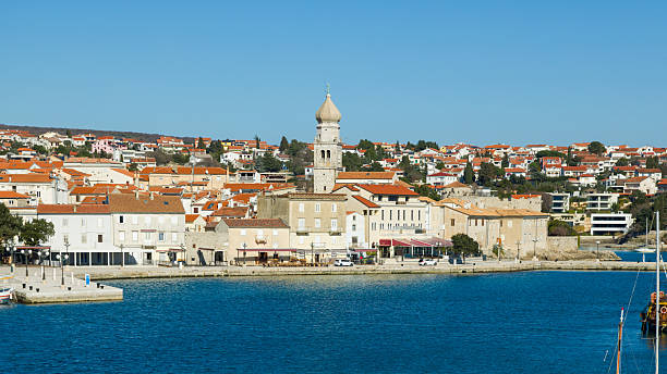 Krk town, island Krk, Croatia.
