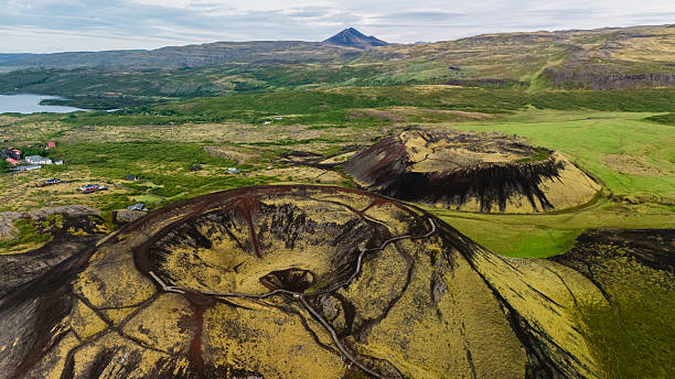 istock Exploring the majestic grabrok crater landscape in iceland 2226497497