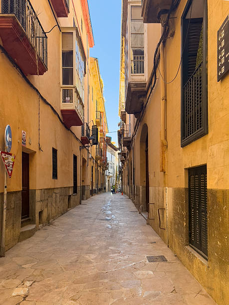 istock View into Carrer de l'Almudaina, Palma de Mallorca, Spain 2226502962