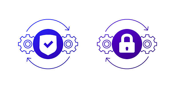 istock fitness, health, gym trendy icons on circles 2226504252