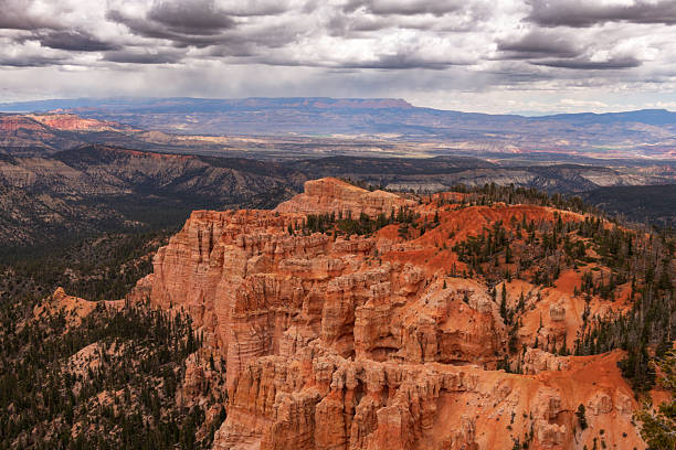 Yovimpa Point is one of the highest viewpoints in Bryce Canyon National Park, sitting at an elevation of 9,115 feet alongside Rainbow Point. It offers stunning panoramic views of the park's colorful landscape, including the Aquarius Plateau, the Navajo and Kolob Canyons, and the Kaibab Limestone Plateau all the way to the North Rim of the Grand Canyon