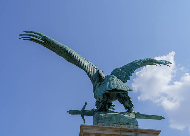 istock Turul Bird Statue at Castle Gate in Budapest, Hungary 2226519487