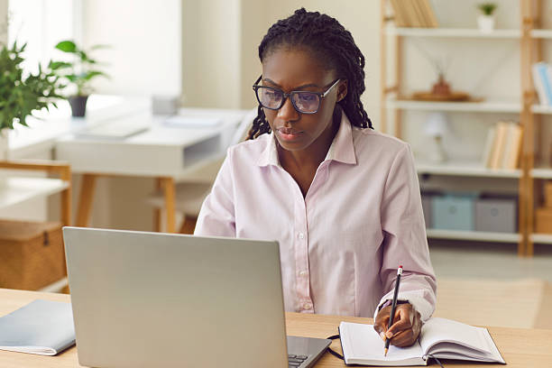 istock Black businesswoman working at home 2226521023