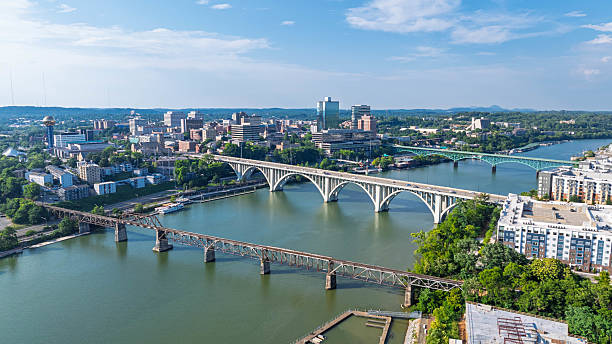 istock Tennessee  River and Skyline - Drone View 2226523331