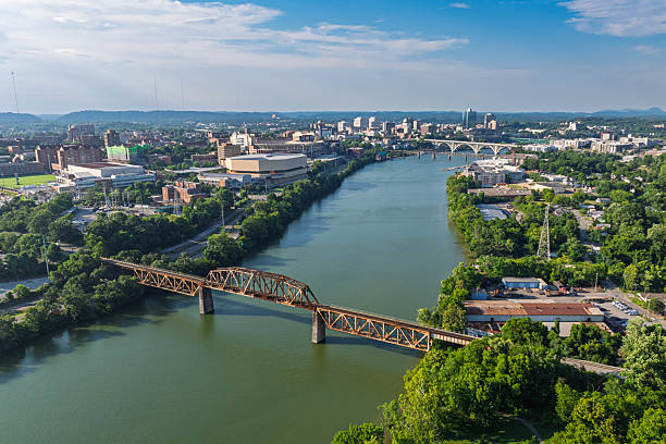 istock Tennessee  River and Skyline - Drone View 2226523370