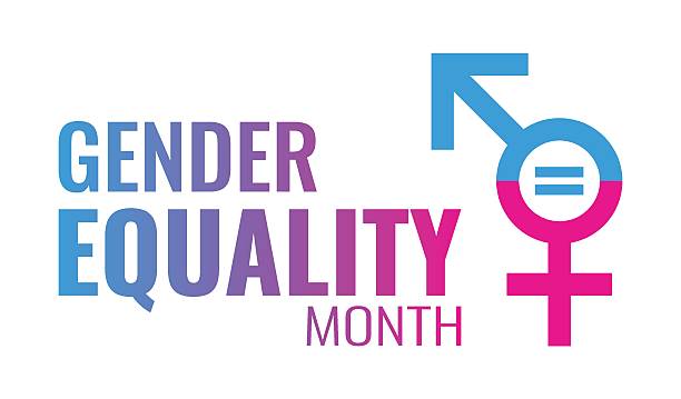 istock Gender Equality Month, Gender equality symbol isolated on white background. Men and women equal concept 2226530049