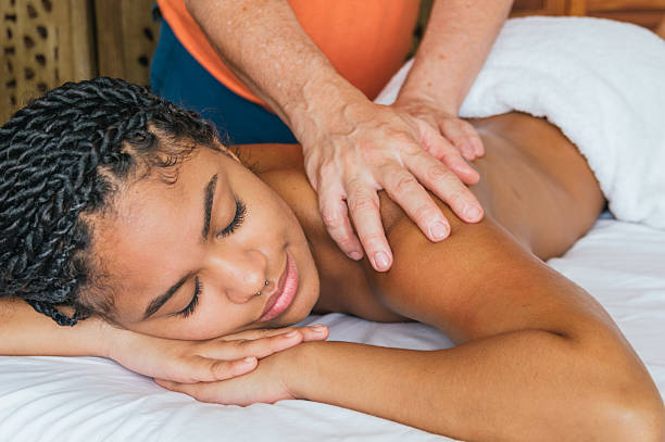 istock Woman is getting a massage 2226533833