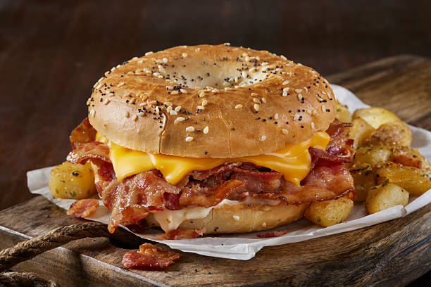 istock The Baconator Breakfast Bagel Sandwich 2226534214
