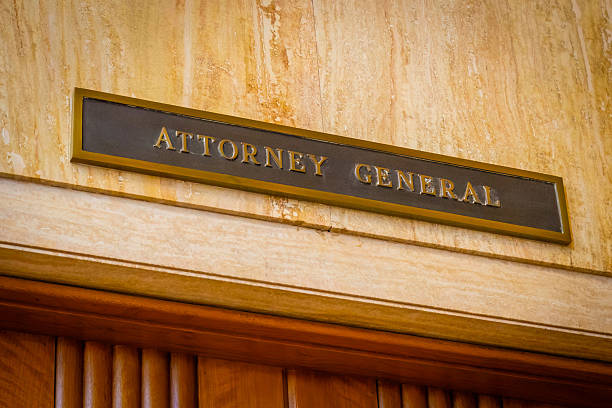 istock Attorney General Door Sign close up 2226535330