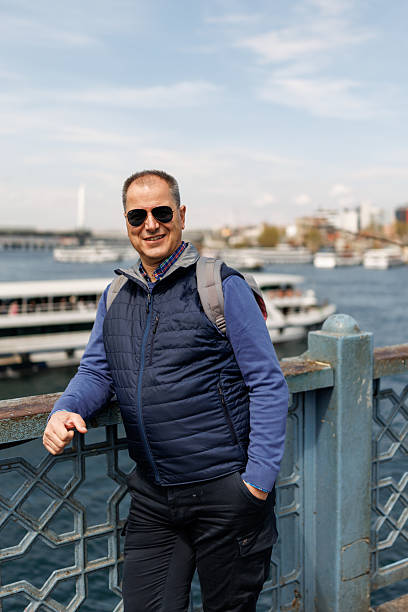 istock Mature man enjoying view on Istanbul from Galata bridge 2226537786
