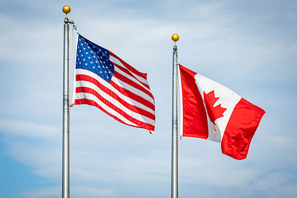istock USA and Canada Flags Together 2226540226