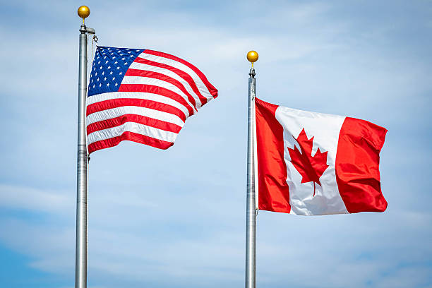 istock USA and Canada Flags Together 2226540229