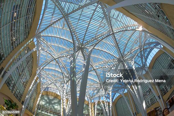 Glass Atrium Building Glass Ceiling Architecture Atrium Building Stock Photo - Download Image ...