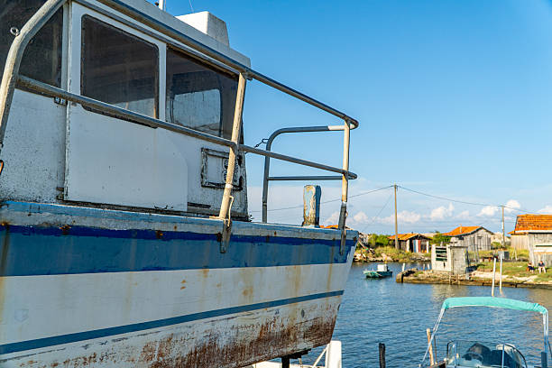 Dry dock in Arcachon Bay - Gironde France