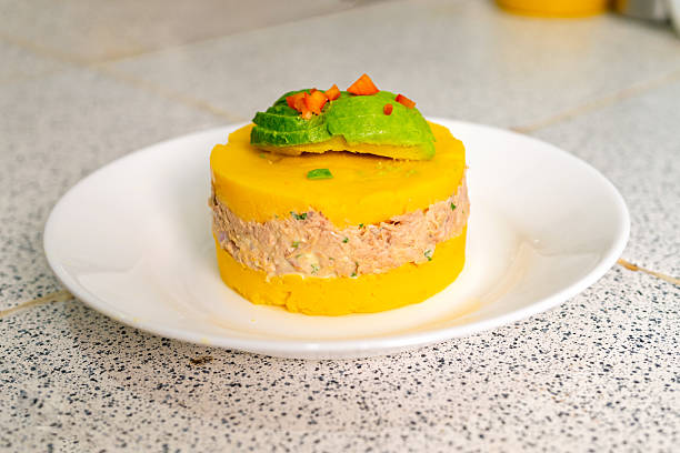 istock Causa rellena, peruvian traditional dish with tuna and avocado 2226553489