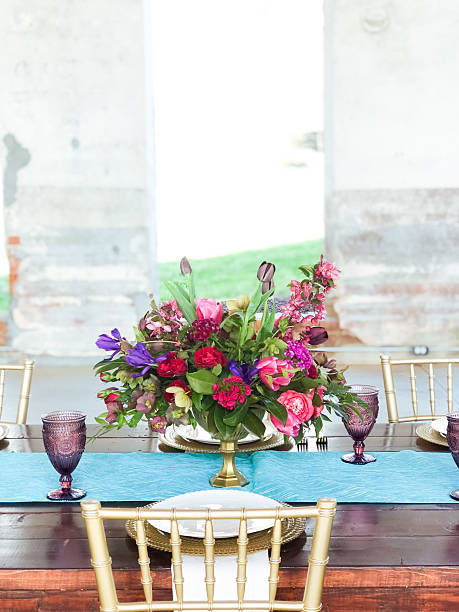 Vibrant Floral Centerpiece for a Chic Event