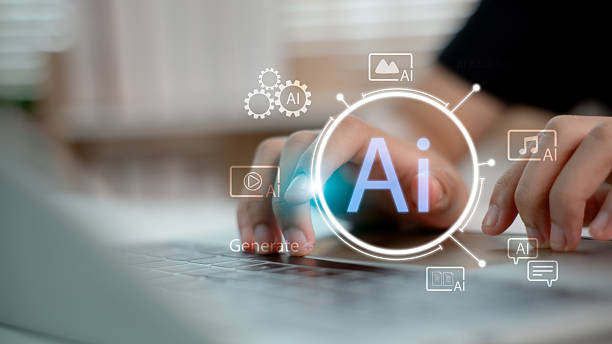 istock Hand typing on laptop with AI technology icons, representing artificial intelligence, machine learning, data generation, and digital transformation in modern business. 2226566498