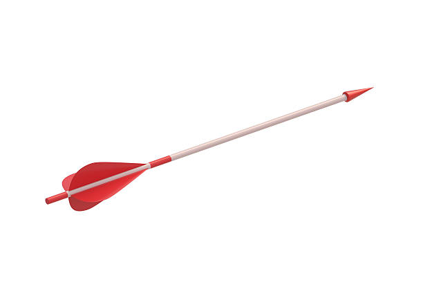 istock One arrow for bow or crossbow isolated on white background. Ancient weapon. Traditional medieval bullet. Primitive ammunition. 3d render 2226570337