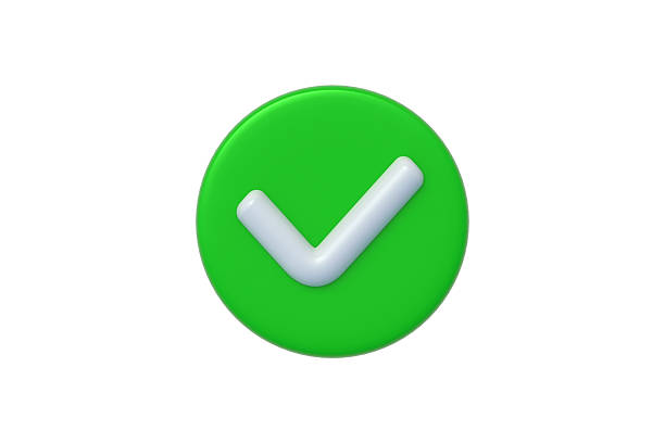 istock Check mark isolated on white background. Tick symbol. Confirmation sign. Top view. 3d render 2226570342