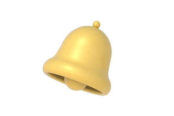 istock Bell isolated on white background. Notification symbol. Alarm clock sign. 3d render 2226570352