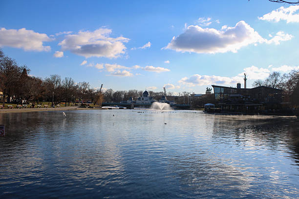 City park lake in Budapest