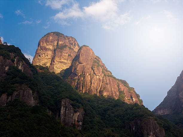 Magnificent Mountain Peaks Against a Clear Blue Sky
