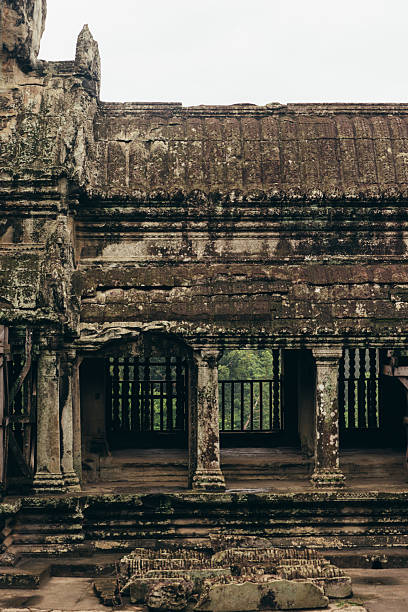 Exploring Ancient Ruins of angkor wat at Angkor, Siem Reap