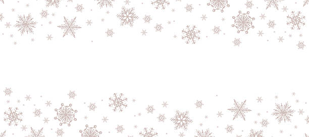 istock Grey Snowflakes Banner Holiday Greeting Card Background Vector Illustration 2226587328
