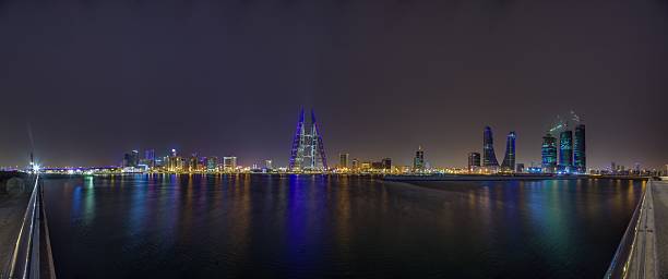 istock Skyline of Manama Bahrain with reflections at night 2226594962