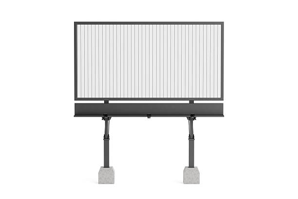 istock Advertising And Marketing Concept. Empty Rotating Outdoor Billboard With Vertical Panels. 3d Rendering 2226596578