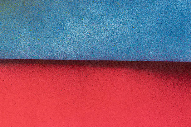 Red and blue spray paint background
