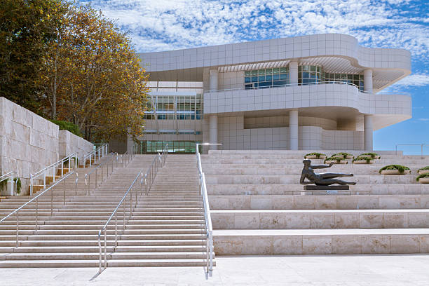 This photo was taken at the Getty Center, designed by architect Richard Meier. This place is a campus of the Getty Museum and other programs of the Getty Trust. Location: Los Angeles, CA, USA-September27, 2010