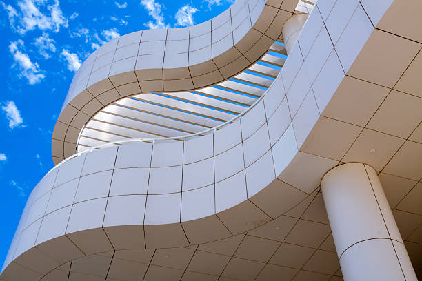 This photo was taken at the Getty Center, designed by architect Richard Meier. This place is a campus of the Getty Museum and other programs of the Getty Trust. Location: Los Angeles, CA, USA-September27, 2010