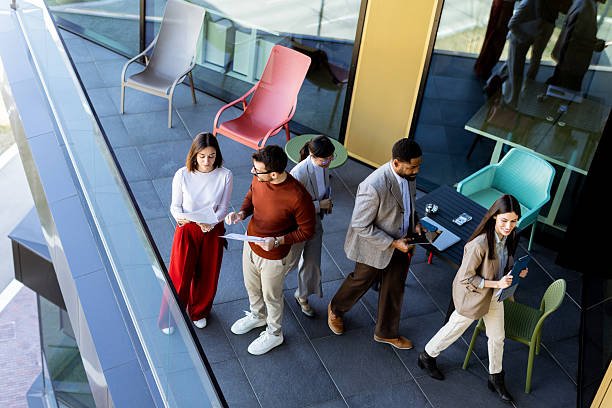 istock Team brainstorming and collaboration on a terrace during a sunny afternoon in a modern setting 2226608565
