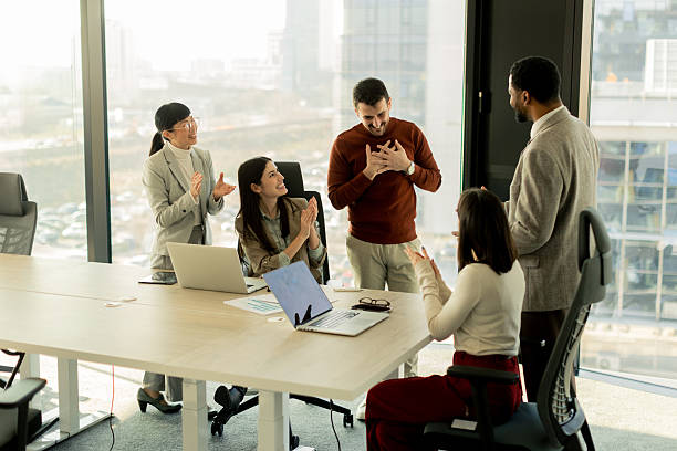 istock Collaboration among diverse professionals in modern office space during a strategic meeting 2226608568