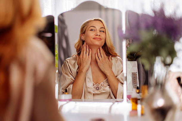 istock Woman Enjoys Skincare 2226608631