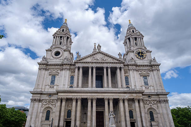 London, UK - May 25, 2025 : View of the famous Saint Paul Cathedral in London UK