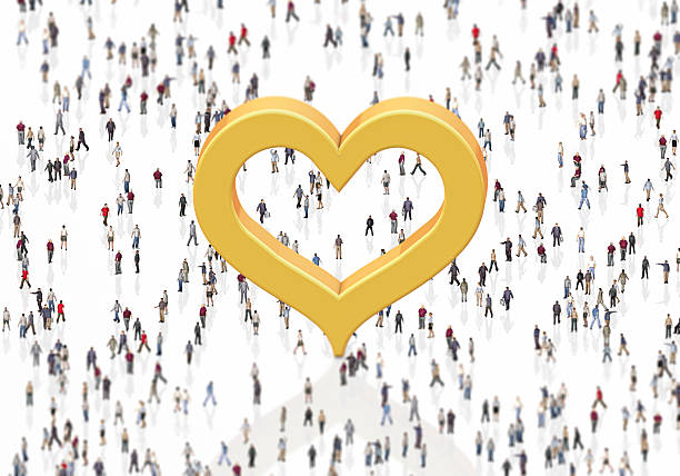 Heart Shape and Crowdfunding Concept