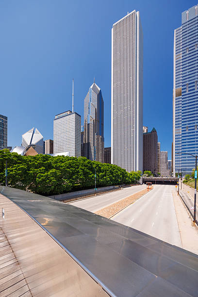istock Vibrant sunny view of Chicago downtown skyline under a blue sky 2226617467