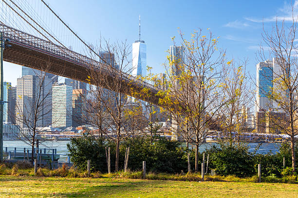 istock A panoramic view of the Brooklyn Bridge stretching towards Manhattan 2226618537