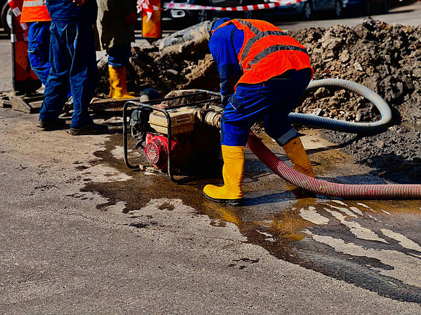 istock Roadwork with Vacuum Truck 2226630000