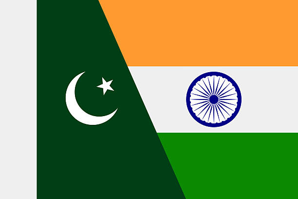 istock Flags of Pakistan and India united 2226633180