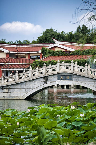 istock A Serene View of an Ancient Bridge and Lotus Pond 2226634302