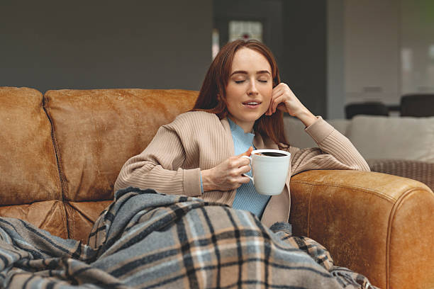 istock Cozy indoor relaxation with warm beverage on a chilly day 2226635139