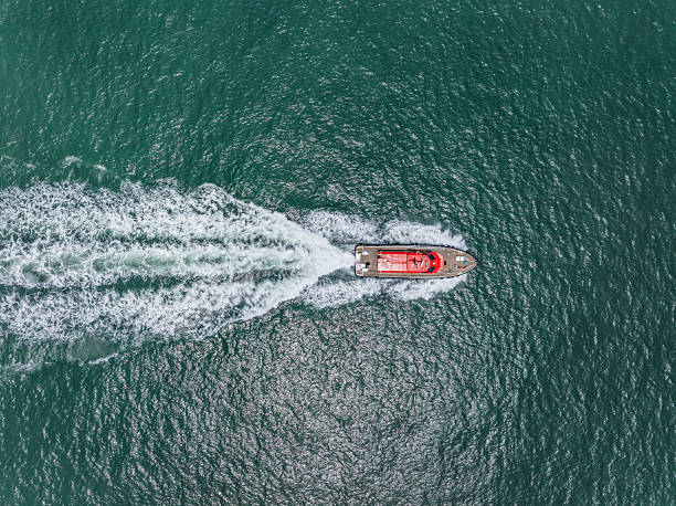 istock The speedboat is moving forward at full speed 2226637069