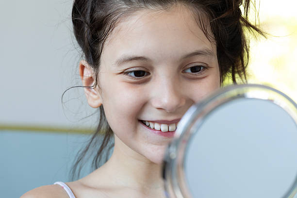 istock Young Girl Looking In Mirror 2226640045