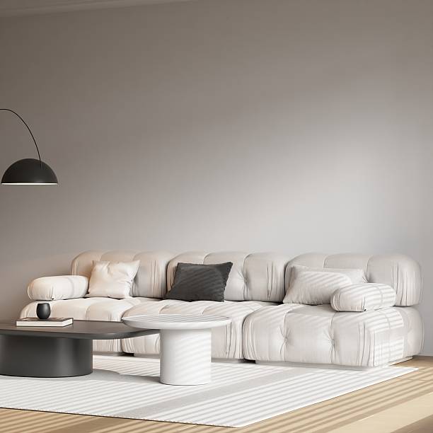 istock Modern Living Room Interior Frame Poster Mockup - 3d Rendering 2226644103