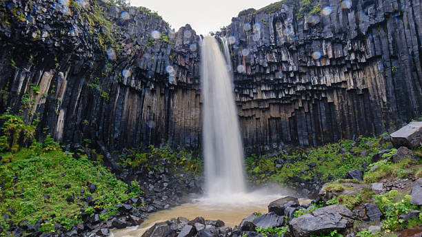 istock Stunning waterfall cascades down basalt columns at Svartifoss in Icelands Vatnajokull National Park 2226652477